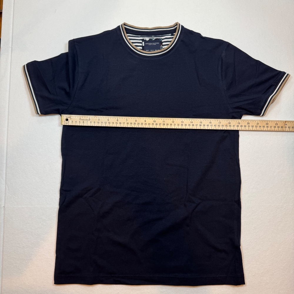 2 Denim & Flower Ricky Singh Tees Size S – Navy Blue - Picture 7 of 7